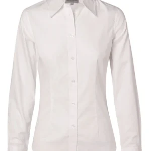 Winning Spirit Women's Self Stripe Long Sleeve Shirt (M8100L)